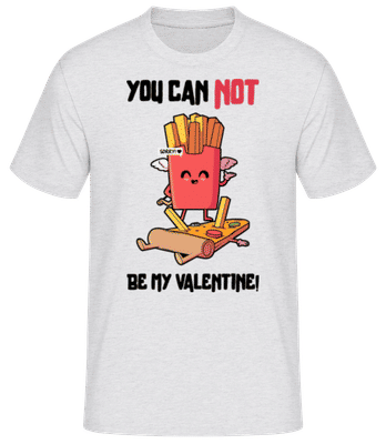 Not My Valentine - T-shirt standard Homme - Gris chiné - Devant