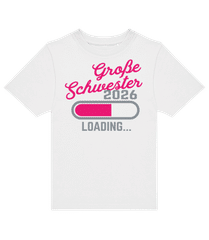 Große Schwester 2025 Ladebalken · Kinder T-Shirt B&C