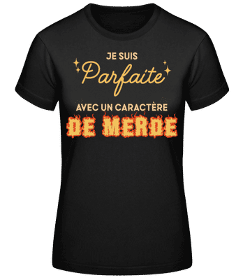 Je Suis Parfaite - T-shirt standard Femme - Noir - Devant