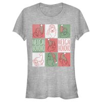 Disney - Snow White - Skupina Santa Squares - Christmas - Women's T-Shirt - Heather grey - Front