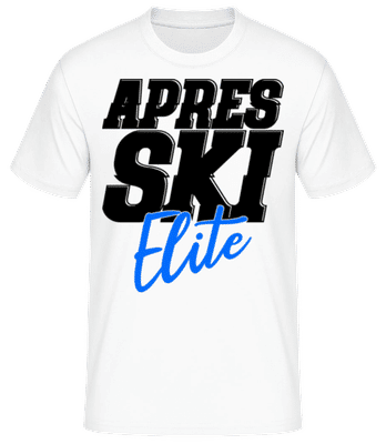 Apres Ski Elite - Männer Basic T-Shirt - Weiß - Vorne