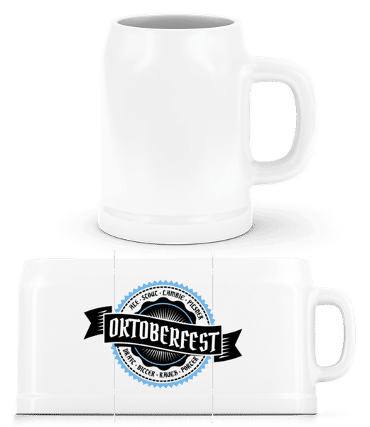 Vorschau: Oktoberfest Draft Bitter - Bierkrug - Weiß - Vorne