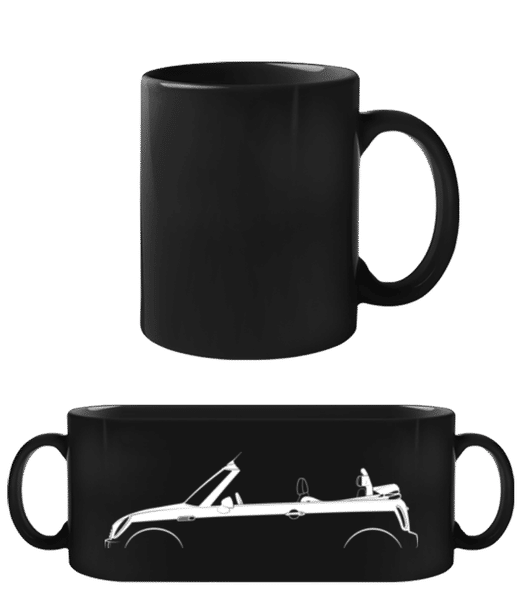 Preview: 'Mini Cooper Cabrio (R52)' Silhouette - Black Mug - Black - Front