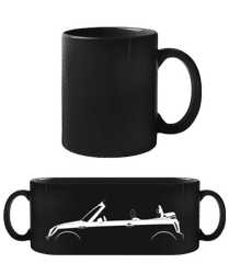 'Mini Cooper Cabrio (R52)' Silhouette · Schwarze Tasse