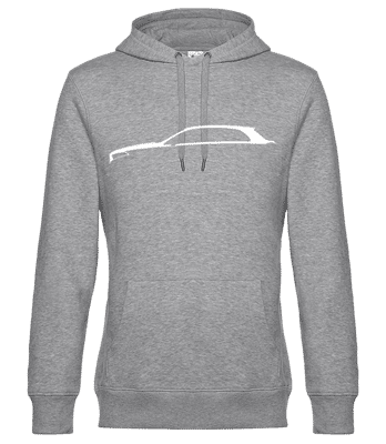 'Mercedes-AMG A 45 (W177)' Silhouette - Men’s Standard Hoodie - Heather grey - Front