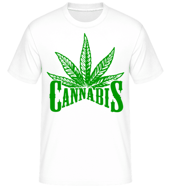 Aperçu: Cannabis -  T-Shirt Shirtinator homme - Blanc - Devant