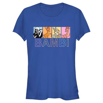 Disney Classics - Bambi - Skupina Characters Box Up - Women's T-Shirt - Royal blue - Front