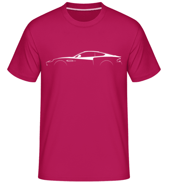 Preview: 'Aston Martin Vanquish 2001' Silhouette - Shirtinator Men's T-Shirt - Magenta - Front