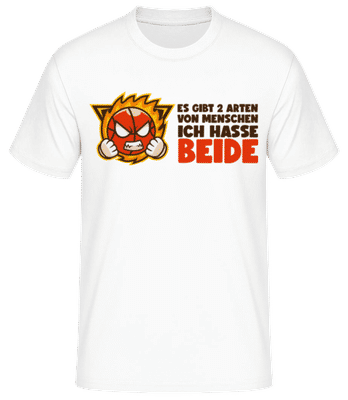Zwei Arten Von Menschen - Männer Basic T-Shirt - Weiß - Vorne