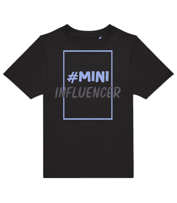 Mini Influencer - Kids B&C T-Shirt - Black - Front