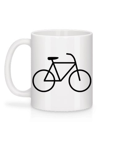 Vélo - Mug en céramique blanc - Blanc - Derrière