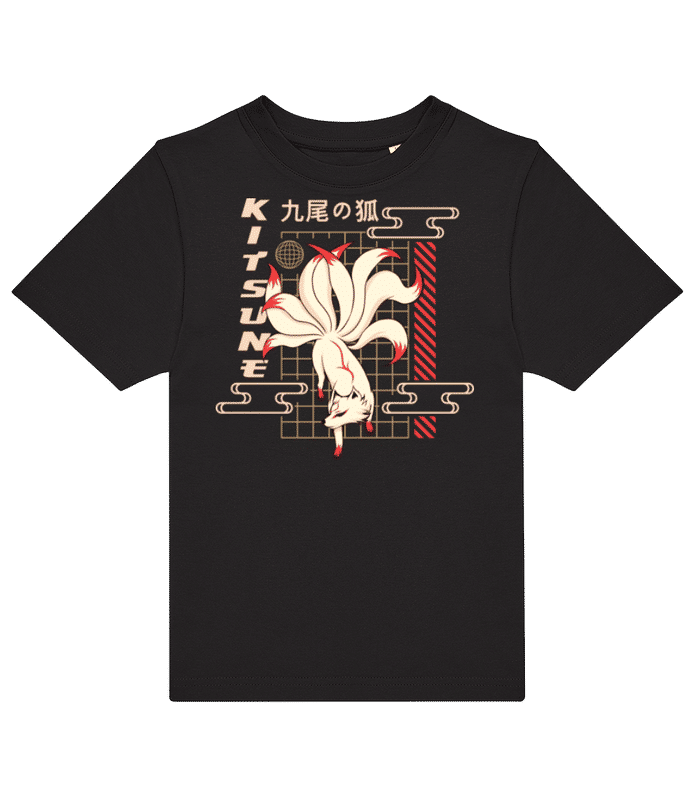 Vorschau: Kitsune - Kinder T-Shirt B&C - Schwarz - Vorne
