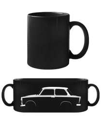 'Trabant 601' Silhouette · Schwarze Tasse