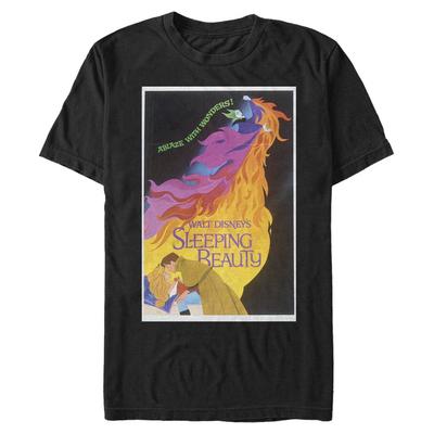 Disney - Sleeping Beauty - Logo Dark Poster - Homme T-shirt - Noir - Devant