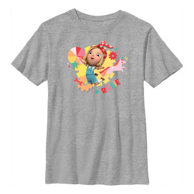 Netflix - Ada Twist la scientifique - Rosie Revere Flying Rosie - Enfant T-shirt - Gris chiné - Devant