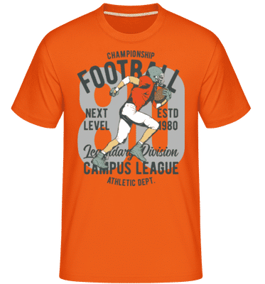 Champion Football -  Shirtinator Men's T-Shirt - Orange - Front
