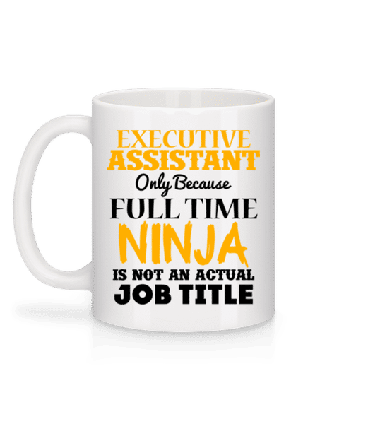Aperçu: Ninja Executive Assistant - Mug en céramique blanc - Blanc - Derrière