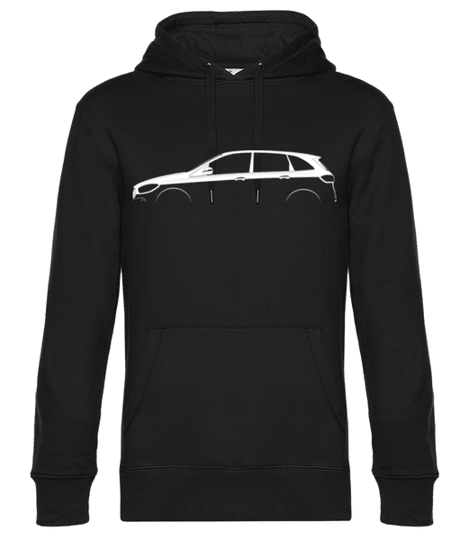 Aperçu: 'Mercedes-Benz C63 AMG W204' Silhouette - Sweat à capuche premium Unisexe - Noir - Devant