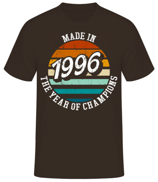 Vorschau: 1996 The Year Of Champions - Männer Basic T-Shirt - Braun - Vorne
