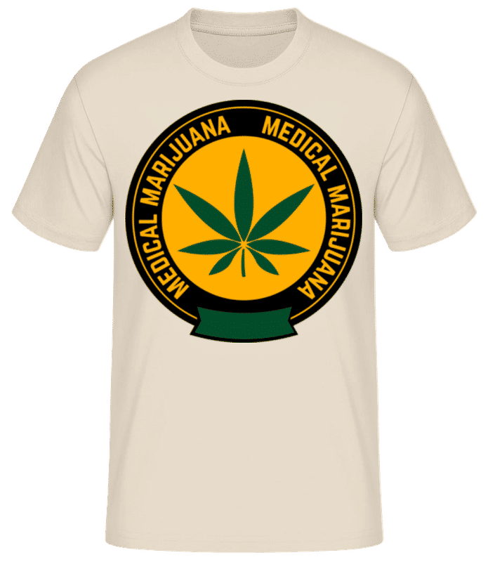 Vista previa: Medical Marijuana - Camiseta básica para hombre - Crema - delante