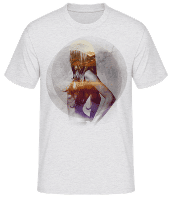Model Modern - Men's Basic T-Shirt - Heather grey - Front