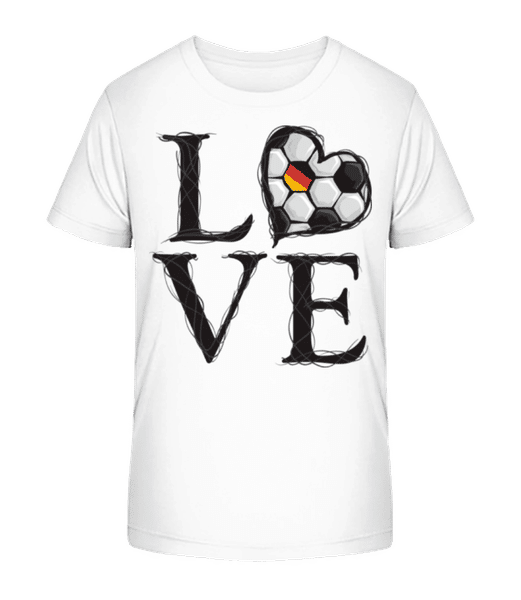 Aperçu: Football Amour Allemagne - T-shirt bio Enfant Stanley Stella 2.0 - Blanc - Devant