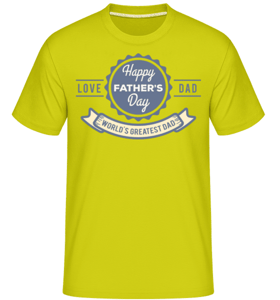 Preview: World Greatest Dad -  Shirtinator Men's T-Shirt - Lime - Front