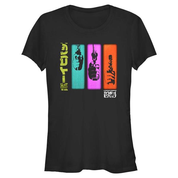 Netflix - Cowboy Bebop - Logo Colorful Sequence - Femme T-shirt - Noir - Devant