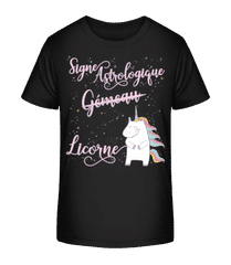 Signe Astrologique Licorne Gémeau · T-shirt bio Enfant Stanley Stella 2.0