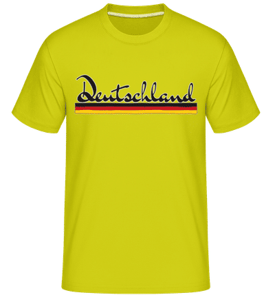 football_5_DE_back -  T-Shirt Shirtinator homme - Citron vert - Devant