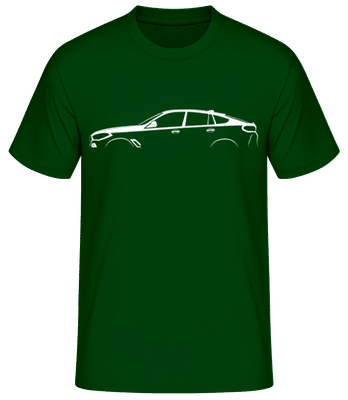 'BMW X6 M Competition' Silhouette - Men's Basic T-Shirt - Bottle green - Front