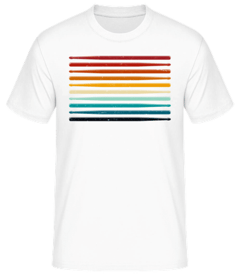 Drumsticks - Men's Basic T-Shirt - White - Front