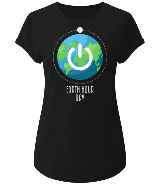 Preview: Earth Hour Day - Women's Organic T-Shirt EarthPositive - Black - Front