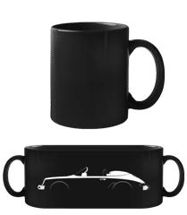 'Porsche 911 Car. Speed.' Silhouette · Tasse Noire