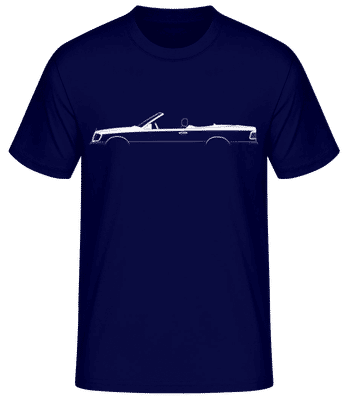 'Mercedes-Benz 320CE A124' Silhouette - Camiseta básica para hombre - Marino - delante