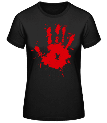 otisk Blood - Dámské basic tričko - Černá - Napřed