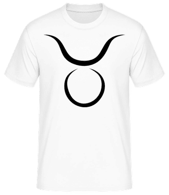 Résumé du signe du Taureau - T-shirt standard Homme - Blanc - Devant