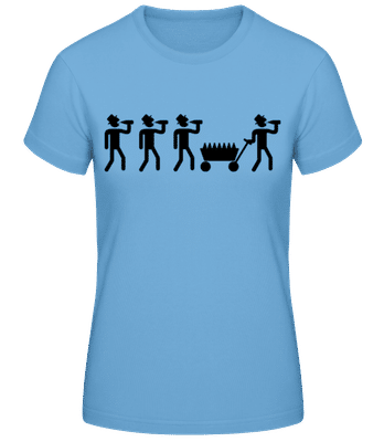 Fête Des Pères - T-shirt femme B&C - Bleu clair - Devant