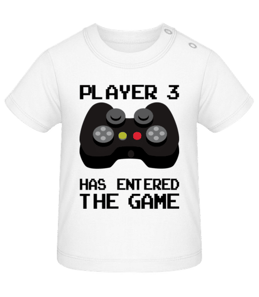 Aperçu: Player 3 Entered The Game - T-shirt Bébé - Blanc - Devant