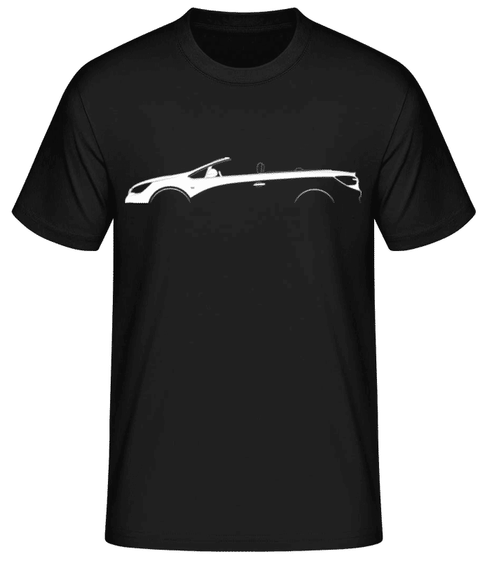 Preview: 'Opel Cascada' Silhouette - Men's Basic T-Shirt - Black - Front