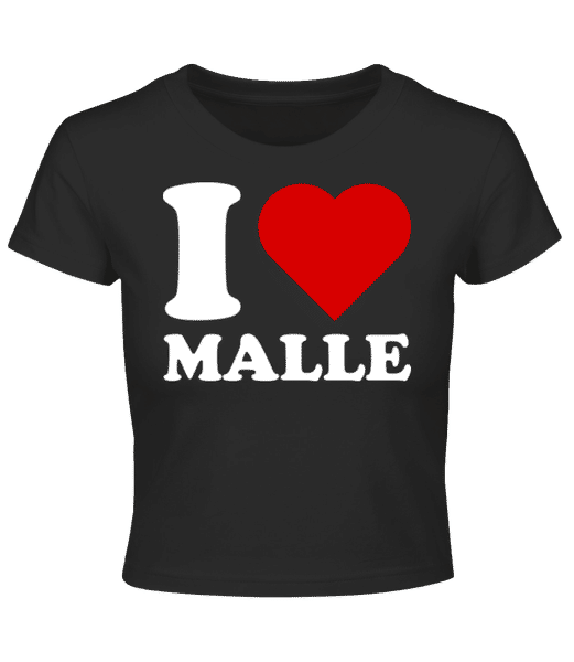 Preview: I Love Malle - Crop T-Shirt - Black - Front