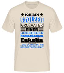 Stolzer Opa Tolle Enkelin · Männer Basic T-Shirt
