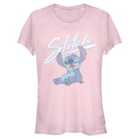Disney - Lilo & Stitch - Stitch Wink - Frauen T-Shirt - Rosa - Vorne
