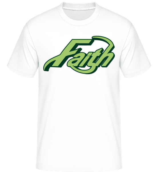 Aperçu: Faith -  T-Shirt Shirtinator homme - Blanc - Devant