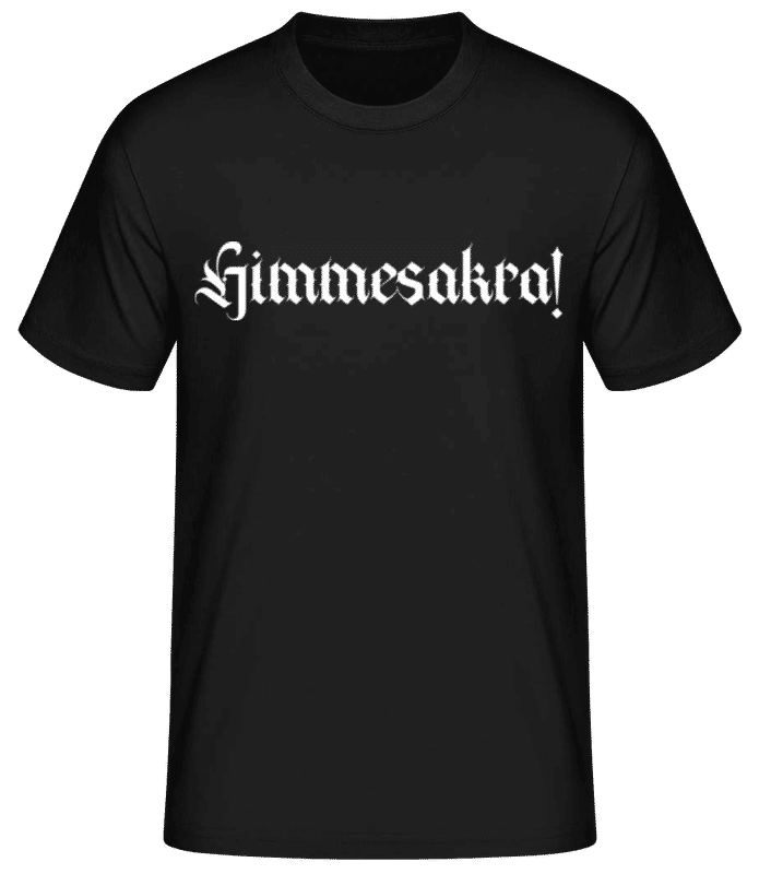 Vorschau: Himmesakra! - Männer Basic T-Shirt - Schwarz - Vorne