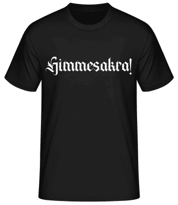 Himmesakra! - Männer Basic T-Shirt - Schwarz - Vorne