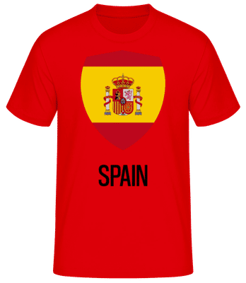Spain - Camiseta básica para hombre - Rojo - delante