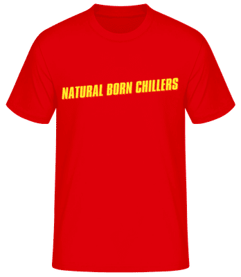 Natural Born Chillers - Männer Basic T-Shirt - Rot - Vorne