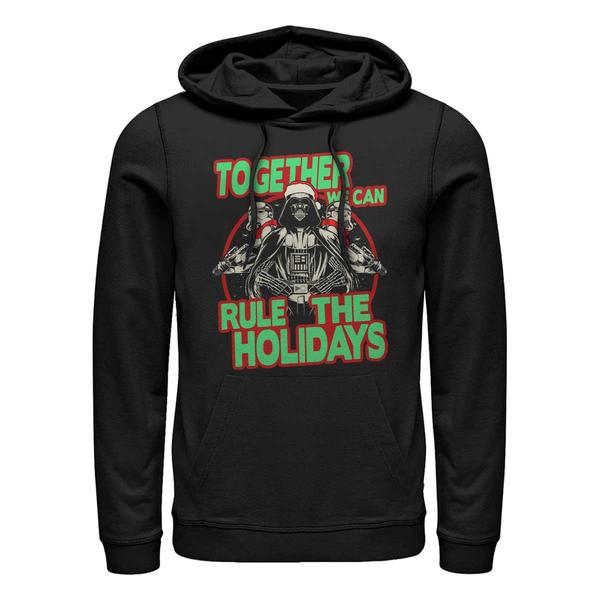Aperçu: Star Wars - Darth Vader & Stormtroopers Rule The Holidays - Christmas - Unisex Sweat à capuche - Noir - Devant