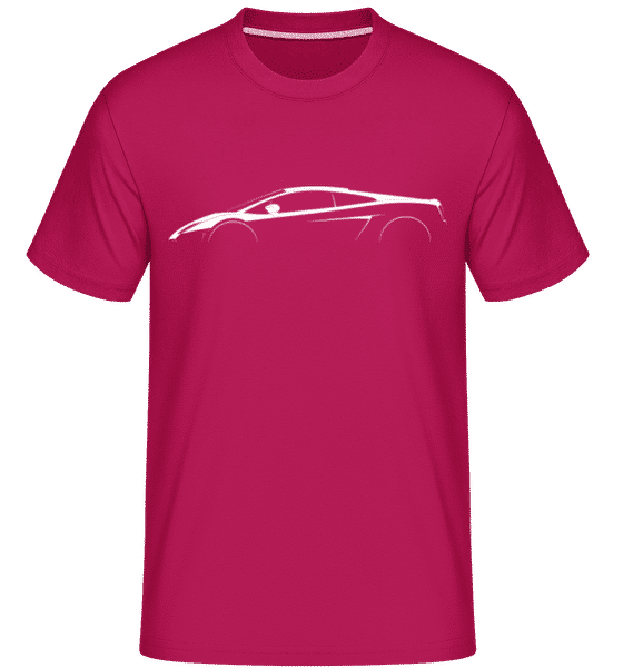 Preview: 'Lamborghini Gallardo LP560' Silhouette  - Shirtinator Men's T-Shirt - Magenta - Front